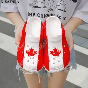 3D-принт Love Canada Country Для мужчин и женщин, классические сабо, тапочки, сандалии EVA Ligtweight, летние пляжные уличные-1