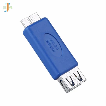 500 шт./лот Оптовая Продажа Стандартный USB 3.0 A женский к micro B мужской Адаптер конвертер разъем Синий note3 OTG