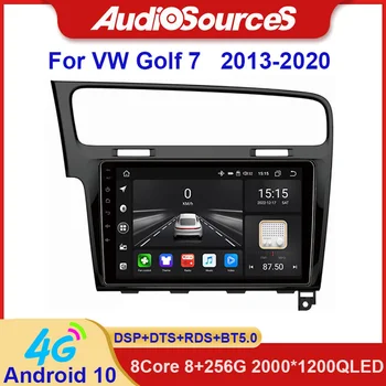 8-ядерный 8 + 128 Г 9-10 дюймов для Volkswagen Golf 7 2013 - 2020 Автомобильный радиоприемник, мультимедийный видеоплеер, Навигация, стерео, GPS, Android 10