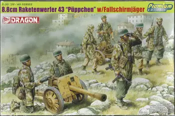 DRAGON 6528 1/35 8,8 см Raketenwerfer 43 (Puppchen) с комплектом моделей Fallschirmjager