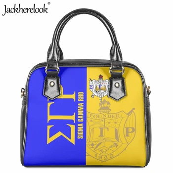 Jackherelook Sigma Gamma Rho Дизайн с принтом Женская сумка для повседневных покупок Сумки через плечо для девочек Сумка-мессенджер