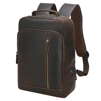 Newsbirds Кожаный рюкзак Crazy Horse из натуральной коровьей кожи, сумка для ноутбука, Компьютерные рюкзаки для мужчин, мужской рюкзак, сумка для деловой школы
