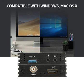 SDI-карта видеозахвата USB3.0 Capture Video Box Converter без драйверов 3G-SDI-карта видеозахвата USB3.0