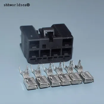 shhworldsea 6pin 4,8 мм незапечатанный штекер электрический пластиковый кабельный разъем 7283-1065
