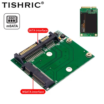 TISHRIC M.2 MSATA SSD На SATA 2,5 Модуль Адаптера Плата M2 Mini PCI SSD Конвертер Riser Card До 6Gps Дополнительная Карта Для ПК Ноутбука