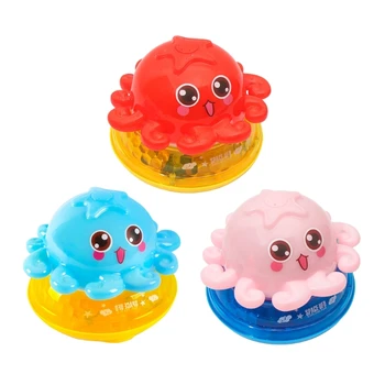 Y55B Игрушка для ванны в форме осьминога, разбрызгивающая воду, вращающаяся игрушка-фонтан для детского душа