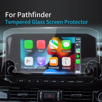 Автомобильные наклейки, защитная пленка для экрана Nissan Pathfinder 2023, Защитная пленка из закаленного стекла, Навигационный автоаксессуар