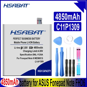 Аккумулятор HSABAT 4850mAh C11P1309 для Asus ME560CG, Fonepad Note FHD6, K00G, Fonepad Note 6