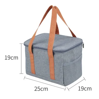 Аксессуары для хранения в кемпинге, изоляционная сумка из ткани Оксфорд, большая вместительная студенческая сумка с обедом, водонепроницаемые переносные сумки через плечо