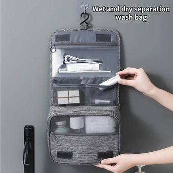 Высококачественная водонепроницаемая косметичка, дорожная женская сумка для хранения туалетных принадлежностей, подвесная сумка для сухого и влажного хранения