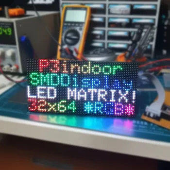 Высококачественная светодиодная матрица P3 RGB с разрешением 64x32 пикселя Плата разработки SMD2121 Модуль светодиодного экрана Программируемая светодиодная вывеска