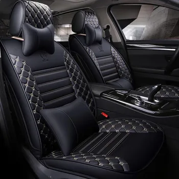 Высококачественный чехол для автокресла из искусственной кожи Honda Fit Jazz/Chevrolet LOVA (Спереди + сзади) с 5-местной подушкой сиденья