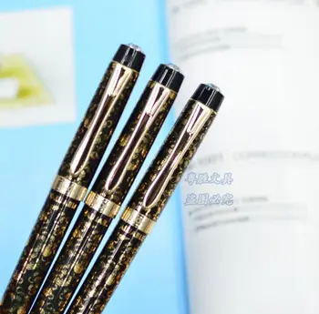 Гелевая ручка для печати с золотым покрытием, 0,5 черная ручка для вывесок