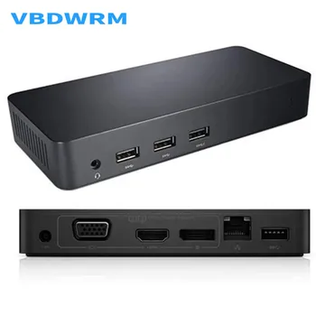 Двойная док-станция для видеосвязи USB 3.0 с чипом Displaylink USB 3.0 к HDMI, Разветвитель VGA Displayport, выход VGA/DP/HDMI для mac win10/8
