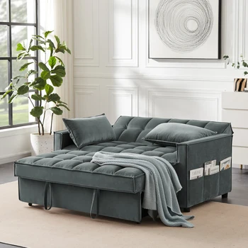 Диван-кровать для двоих, диван-кровать для гостиной, диван-кровать с квадратными подлокотниками