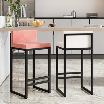 Дизайнерские стулья для гостиной на открытом воздухе, розовые Высокие стулья для гостиной, Итальянский акцент, Салонные Столовые гарнитуры Fauteuil