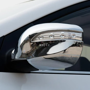 Для Hyundai IX35 Tucson 2010 2011 2012 2013 2014 Хромированная Отделка Крышки Зеркала Заднего Вида Автомобиля Аксессуары Для Боковых Зеркал Заднего Вида