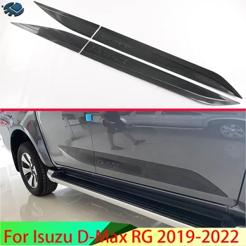 Для Isuzu D-Max RG 2019-2022 Автомобильные Аксессуары ABS Хромированная боковая дверь Молдинг кузова Литьевая отделка