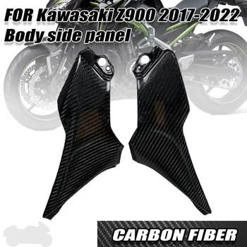 Для Kawasaki Z900 2017 2018 2019 Корпус из 100% настоящего углеродного волокна, боковая панель, крышка, обтекатель, Аксессуары для мотоциклов