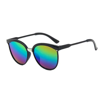 Женские разноцветные Ретро-трендовые Светоотражающие очки в большой оправе, Легкие уникальные очки, окуляры, Солнцезащитные очки 2023