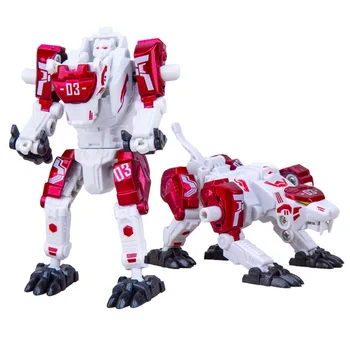 Игрушки-роботы-трансформеры 2 в 1, Динозавр, животное, Пластиковая фигурка, Деформационная Модель робота, Детская игрушка, Подарки для мальчиков