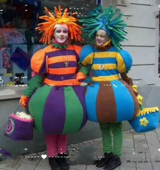 Изготовленный на заказ новый костюм для парада в тематическом парке, мультяшный цветной костюм для выступлений