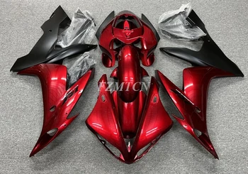 Инжекционный Новый Комплект Мотоциклетных Обтекателей ABS, Пригодный для YAMAHA YZF 1000 - R1 2004 2005 2006 04 05 06 Комплект кузова Красный, черный