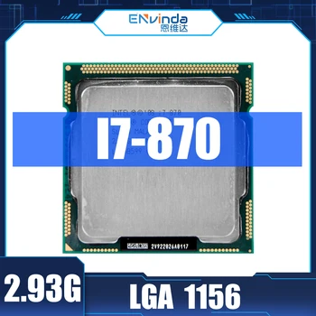 Используемый процессор Intel Core i7 870 Четырехъядерный 2,93 ГГц 95 Вт Кэш LGA 1156 8M Настольный процессор Поддержка материнской платы H55 H57