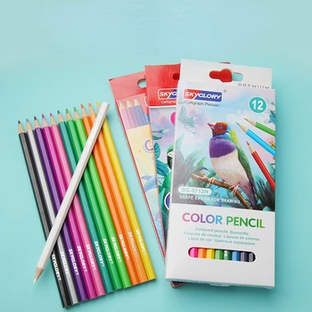 Карандаш для школьных цветов, бесплатная доставка, Карандаши для рисования, профессионалы, Детский набор цветных карандашей, цветные маркеры, цветные