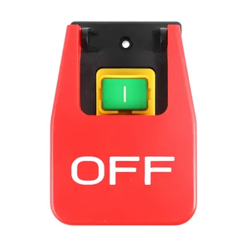 Кнопка аварийной остановки с красной крышкой, 16A, Защита от отключения питания/пониженного напряжения, Электромагнитный пусковой выключатель