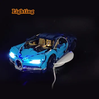 Комплект светодиодного освещения с дистанционным управлением для 42083 Bugattis Chiron car building block bricks (только светильник без модели)