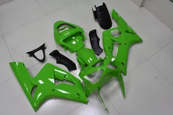 Комплекты обтекателей для Kawasaki Zx6r 2003-2004 Зеленый Мотоциклетный Обтекатель Zx6r 2003 Обтекатели 636 Zx-6r 03
