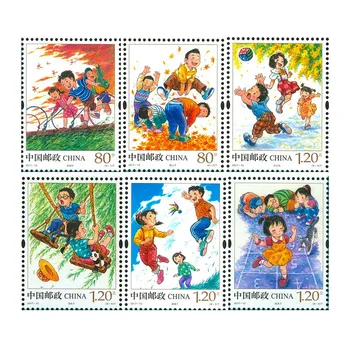 Марка для детских игр 2017 года в Китае (1), 6 штук, филателия, почтовые расходы, коллекция
