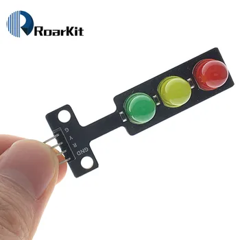 Мини-модуль светодиодного дисплея светофора 5 В для Arduino Красный Желтый зеленый 5 мм светодиодный RGB -светофор для модели светофорной системы