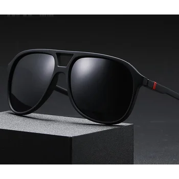 Модные Классические Роскошные брендовые Ретро дизайнерские повседневные мужские и женские солнцезащитные очки в большой оправе с поляризацией Uv400 для вождения