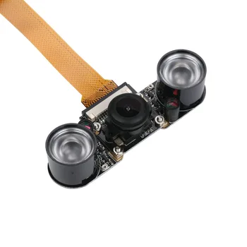 Модуль Камеры Raspberry Pi Zero Ночного Видения Широкоугольный Рыбий Глаз 5-Мегапиксельная Веб-Камера с Инфракрасным ИК-Датчиком LED Light для RPI Zero
