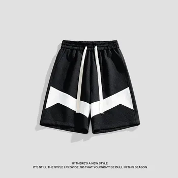 Мужские шорты Модные Летние спортивные брюки с прямыми штанинами Свободные Высококачественные Короткие брюки 2023 Повседневные летние шорты
