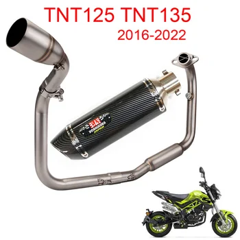 Накладной Выхлоп Для Мотоцикла Benelli TNT125, TNT135, Глушитель Yoshimura, Модифицированная Полная Система Передней Соединительной Трубы, 2016-2022
