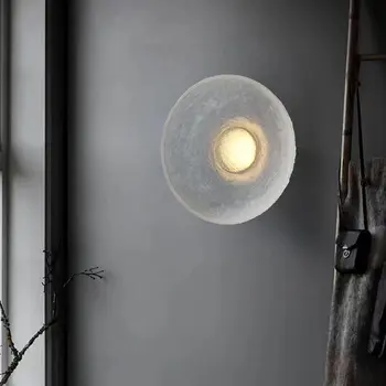 Настенный светильник в виде чаши из смолы, постмодернистские бра для фойе, столовой, спальни, потолочных светильников в проходе отеля, прозрачных настенных светильников