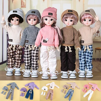 Новое поступление 30-сантиметровая кукольная одежда, костюм, аксессуары для одевания, свитер, шляпа, джинсовый костюм, Домашняя игрушка для девочек