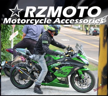 Новые Аксессуары Для Мотоциклов ABS Для Fit Kawasaki Ninja 300 2013-2018 EX300 13-18 Комплект Велосипедных Обтекателей Shell Body Set Зеленый Черный
