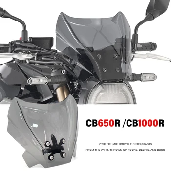 НОВЫЙ Мотоцикл Для Honda CB650R CB 650 R Ветровое Стекло Ветровой Дефлектор с Кронштейном CB1000R CB 1000 R 2021 2020 2019 2018