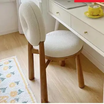 Обеденный стул домашний табурет для пончиков письменный стул дизайнерская спинка для спальни стул для макияжа и маникюра