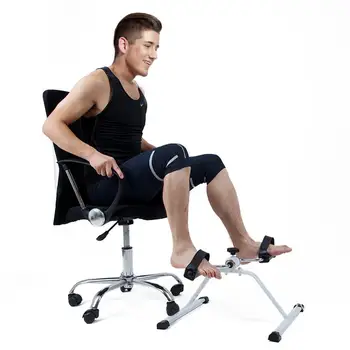 Педальный тренажер для тренировки мышц ног с металлическим каркасом, Педали для упражнений, Регулируемый домашний тренажер для ног, фитнес-тренировка в помещении
