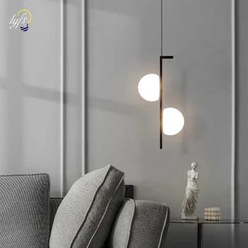 Подвесные светильники Nordic LED Для внутреннего освещения, подвесная лампа для спальни, обеденный стол, Украшение лестницы в гостиной, Прикроватный светильник