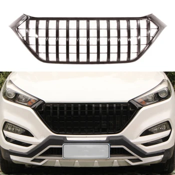 Подходит для Hyundai New Tucson 2015-2018 Модельная решетка радиатора, измененные передние планки, Измененное оформление передней части автомобиля, аксессуары для экстерьера автомобиля