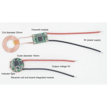Простое и прямое Использование модуля Беспроводной зарядки Электрической Зубной щетки Модуль Беспроводного питания Для электрической цепи