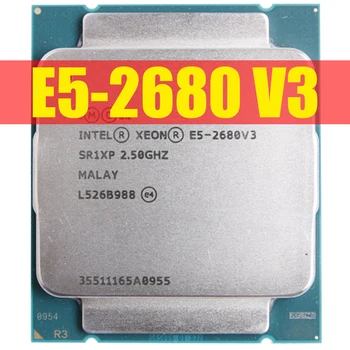 Процессор Intel Xeon E5 2680 V3 SR1XP 2,5 ГГц 12-ядерный 30 МБ с разъемом LGA 2011-3 CPU E5 2680V3 CPU E5-2680V3