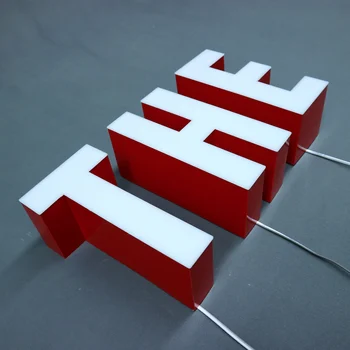 Светодиодная вывеска с 3D логотипом, наружная светодиодная вывеска с 3D логотипом, индивидуальный светодиодный логотип