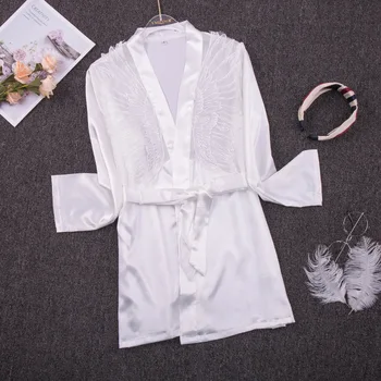 Сексуальное женское белье сетчатая перспективная ночная рубашка крылья богини Ангела сексуальная пижама утренний халат домашняя одежда женщины